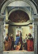 Gentile Bellini Zakaria St. altar painting oil on canvas